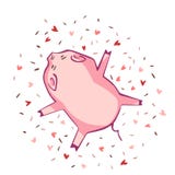 Porc drôle D'isolement sur le blanc Illustration mignonne de vecteur Symbole de l'année dans le calendrier chinois illustration de vecteur Porc drôle D'isolement sur le blanc Illustration mignonne de vecteur Symbole de l'année dans le calendrier chinois illustration de vecteur