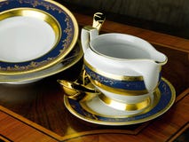Porcelana gościa restauracji set zdjęcia royalty free Porcelana gościa restauracji set zdjęcia royalty free
