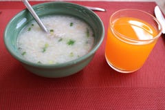 Pork Soup and orange juice royalty free stock photos Pork Soup and orange juice royalty free stock photos