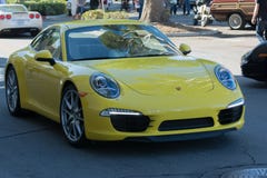 Porsche Carrera på skärm arkivfoton Porsche Carrera på skärm arkivfoton