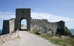 Port av fästningen Kaliakra, Black Sea kust arkivfoton Port av fästningen Kaliakra, Black Sea kust arkivfoton