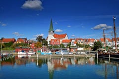 Port de Roenne sur Bornholm images libres de droits Port de Roenne sur Bornholm images libres de droits