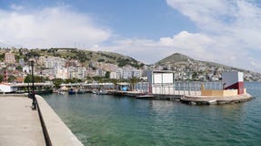 Port de Saranda, Albanie Photo stock Port de Saranda, Albanie Photo stock