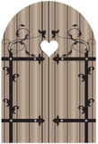Porta de madeira do vintage ilustração do vetor Porta de madeira do vintage ilustração do vetor