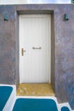 Portas e ruas da ilha de Santorini em Gr?cia, tiro em Thira, capital imagens de stock Portas e ruas da ilha de Santorini em Gr?cia, tiro em Thira, capital imagens de stock