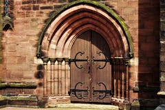Porte d'église, entrée, Charger-sur-Trent images libres de droits Porte d'église, entrée, Charger-sur-Trent images libres de droits