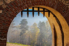 Porte de château de Rasnov images libres de droits Porte de château de Rasnov images libres de droits