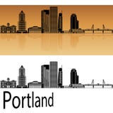 Portland V2 skyline stock illustration Portland V2 skyline stock illustration