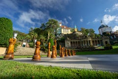 Portmeirion, UK - 09 27 2018: Διάφορες σκηνές από γύρω από το χωριό Portmeirion στην Ουαλία στοκ εικόνα με δικαίωμα ελεύθερης χρήσης Portmeirion, UK - 09 27 2018: Διάφορες σκηνές από γύρω από το χωριό Portmeirion στην Ουαλία στοκ εικόνα με δικαίωμα ελεύθερης χρήσης