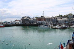 Porto di Padstow ed estuario Cornovaglia immagini stock libere da diritti Porto di Padstow ed estuario Cornovaglia immagini stock libere da diritti