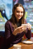 Portrait of beautiful brunette royalty free stock photography Portrait of beautiful brunette royalty free stock photography