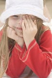 Portrait of a beautiful girl in hat II Stock Photography Portrait of a beautiful girl in hat II Stock Photography