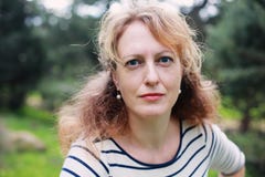 Portrait of beautiful real 40 years old woman stock photos Portrait of beautiful real 40 years old woman stock photos