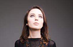 Portrait of beautiful stylish young woman with smokey eyes stock images Portrait of beautiful stylish young woman with smokey eyes stock images