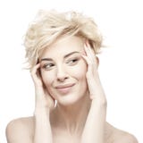 Portrait of a beautiful woman with clean skin royalty free stock photography Portrait of a beautiful woman with clean skin royalty free stock photography