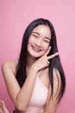 Portrait of beautiful young Asian woman. Royalty Free Stock Images Portrait of beautiful young Asian woman. Royalty Free Stock Images