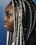 Portrait of black woman with dreadlocks hair Royalty Free Stock Photography Portrait of black woman with dreadlocks hair Royalty Free Stock Photography