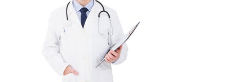 Portrait of confident medical doctor on white background isolated, cropped image royalty free stock photos Portrait of confident medical doctor on white background isolated, cropped image royalty free stock photos