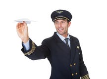 Portrait of confident pilot stock image Portrait of confident pilot stock image