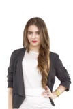 Portrait of a cute young business woman smiling stock photo Portrait of a cute young business woman smiling stock photo