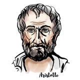 Portrait d'Aristote illustration de vecteur Portrait d'Aristote illustration de vecteur