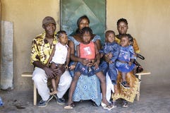 Portrait d'une famille africaine photos stock Portrait d'une famille africaine photos stock
