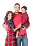 Portrait de famille, père Child de mère, parents heureux et fils d'enfant photographie stock Portrait de famille, père Child de mère, parents heureux et fils d'enfant photographie stock