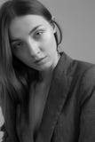 Portrait de modèle avec la beauté naturelle photographie stock libre de droits Portrait de modèle avec la beauté naturelle photographie stock libre de droits