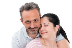 Portrait de plan rapproché d'étreindre de couples photos libres de droits Portrait de plan rapproché d'étreindre de couples photos libres de droits