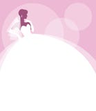 Portrait de silhouette d'une jeune mari?e dans le profil dans une robe l'?pousant et un voile illustration libre de droits Portrait de silhouette d'une jeune mari?e dans le profil dans une robe l'?pousant et un voile illustration libre de droits