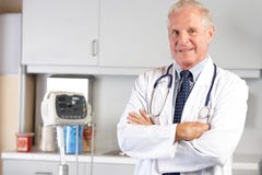 Portrait Of Doctor In Doctor's Office stock photography Portrait Of Doctor In Doctor's Office stock photography