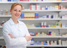 Portrait of a female pharmacist