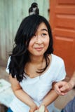 Portrait of a happy asian girl stock images Portrait of a happy asian girl stock images