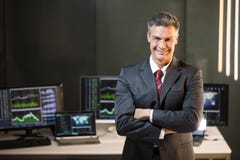Portrait Of A Male Stock Market Broker royalty free stock image Portrait Of A Male Stock Market Broker royalty free stock image