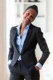Portrait Of A Young African American Business Woman - Black Peop Royalty Free Stock Photography Portrait Of A Young African American Business Woman - Black Peop Royalty Free Stock Photography