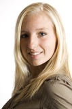 Portrait Of A Young Beautiful Blond Girl Stock Image