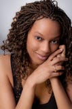 Portrait Of Lovely Young African-American Woman Royalty Free Stock Photos Portrait Of Lovely Young African-American Woman Royalty Free Stock Photos