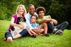 Portrait Of Mixed Race Family Stock Photography Portrait Of Mixed Race Family Stock Photography