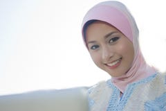 Portrait Of The Muslim Girl Stock Photos