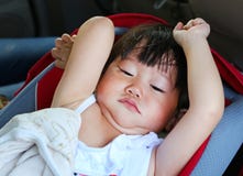 Portrait of one year old and six month child, Cute asian baby girl stretching sleeping portrait face stock images Portrait of one year old and six month child, Cute asian baby girl stretching sleeping portrait face stock images