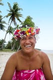 Portrait of Polynesian Pacific Island Tahitian mature woman Aitu Stock Image Portrait of Polynesian Pacific Island Tahitian mature woman Aitu Stock Image
