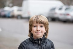Portrait of a smiling boy with a blurred background royalty free stock images Portrait of a smiling boy with a blurred background royalty free stock images