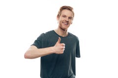 Portrait of Smiling Happy Guy Thumbs Up royalty free stock photo Portrait of Smiling Happy Guy Thumbs Up royalty free stock photo