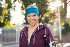 Happy senior fitness woman outdoor royalty free stock photos Happy senior fitness woman outdoor royalty free stock photos