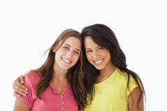 Portrait of two young friends stock photo Portrait of two young friends stock photo