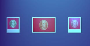 Portrait of U.S. president Benjamin Franklin royalty free illustration Portrait of U.S. president Benjamin Franklin royalty free illustration