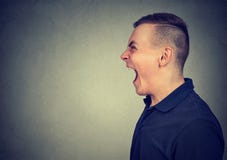 Portrait of young angry man royalty free stock photos Portrait of young angry man royalty free stock photos