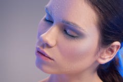 Portrait of a young woman stock image Portrait of a young woman stock image
