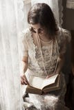 Young Woman in White Wedding Dress stock photo Young Woman in White Wedding Dress stock photo