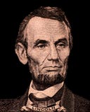 Portret van de eerste V S President Abraham Lincoln royalty-vrije stock foto's Portret van de eerste V S President Abraham Lincoln royalty-vrije stock foto's